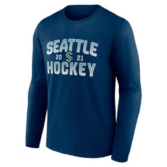 Seattle Kraken Fanatics Skate Or Die Long Sleeve T-Shirt - Deep Sea Blue - NHL 4645165