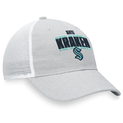 Seattle Kraken Fanatics Team Trucker Snapback Hat - Heather Gray/White - NHL 4645636