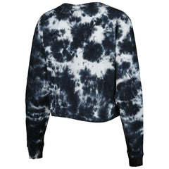 Brooklyn Nets Women's Tie Dye Cropped Long Sleeve T-Shirt Black | New Era Near Me
