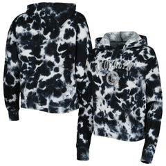 Brooklyn Nets Women's Brushed Cotton Tie-Dye Pullover Hoodie Black | New Era online