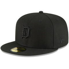 Detroit Tigers New Era Black on Black 59FIFTY Fitted Hat - New Era Online