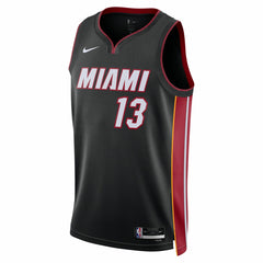 Bam Adebayo Miami Heat Unisex Swingman Jersey Icon Edition Black | Nike US