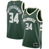 Giannis Antetokounmpo Milwaukee Bucks Unisex Swingman Jersey Icon Edition Hunter Green | Nike online