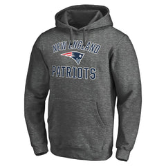 New England Patriots Victory Arch Team Fitted Pullover Hoodie Charcoal