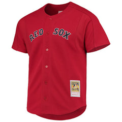David Ortiz Boston Red Sox Mitchell & Ness Cooperstown Collection Mesh Batting Practice Button-Up Jersey - Red - Mitchell & Ness on Sale