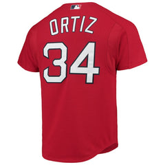 David Ortiz Boston Red Sox Mitchell & Ness Cooperstown Collection Mesh Batting Practice Button-Up Jersey - Red - Mitchell & Ness on Sale