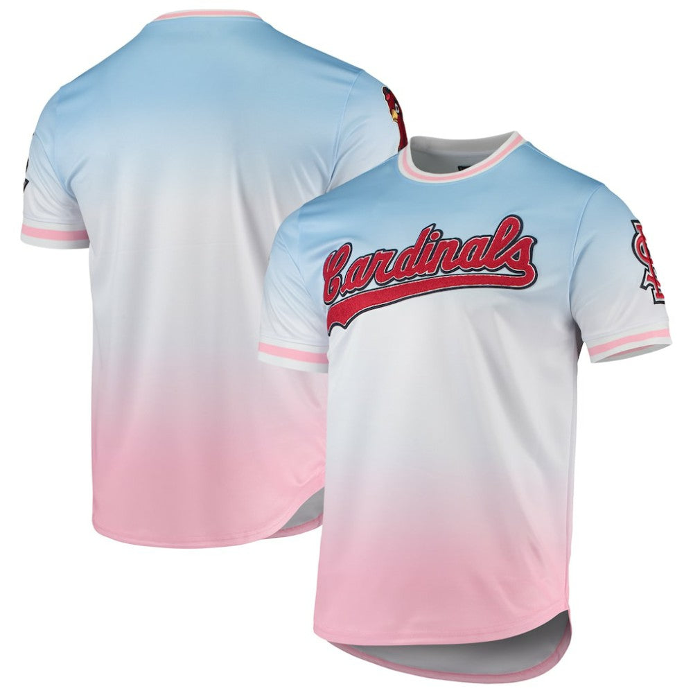 St. Louis Cardinals Pro Standard Ombre T-Shirt - Blue/Pink - MLB on Sale