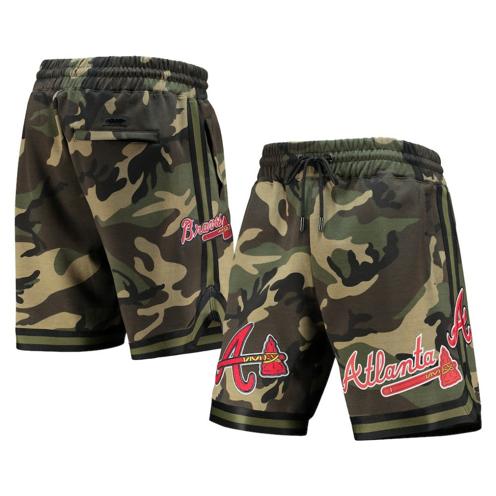 Atlanta Braves Pro Standard Team Shorts - Camo - MLB Lifestyle
