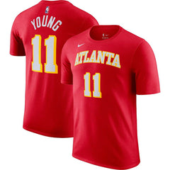Trae Young Atlanta Hawks Icon 2022/23 Name & Number T-Shirt Red | Nike US