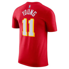 Trae Young Atlanta Hawks Icon 2022/23 Name & Number T-Shirt Red | Nike US