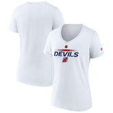 New Jersey Devils Fanatics Women's Special Edition V-Neck T-Shirt - White - NHL 4660153