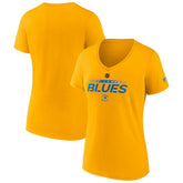 St. Louis Blues Fanatics Women's Special Edition V-Neck T-Shirt - Gold - NHL 4660156