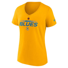 St. Louis Blues Fanatics Women's Special Edition V-Neck T-Shirt - Gold - NHL 4660156