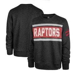 Toronto Raptors '47 Tribeca Emerson Pullover Sweatshirt Heather Black | 47 brand for sale