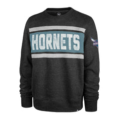 Charlotte Hornets '47 Tribeca Emerson Pullover Sweatshirt Heather Black | 47 brand outlet