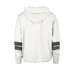 Brooklyn Nets '47 Women's Emerson Stripe Cropped Pullover Hoodie Cream | 47 brand discount