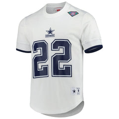Mitchell & Ness Emmitt Smith Dallas Cowboys Retired Player Name & Number Mesh Top White