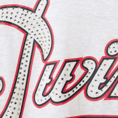 Minnesota Twins Touch Women's Base Runner 3/4-Sleeve V-Neck T-Shirt - White/Red - MLB on Sale