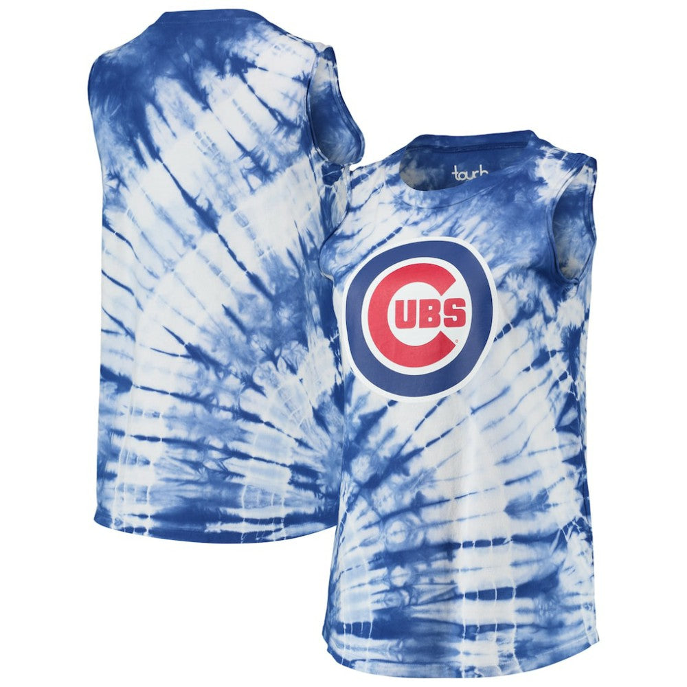 Chicago Cubs Touch Women's Money Ball Tie-Dye Tank Top - Royal - MLB Online