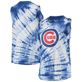 Chicago Cubs Touch Women's Money Ball Tie-Dye Tank Top - Royal - MLB Online
