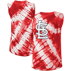 St. Louis Cardinals Touch Women's Money Ball Tie-Dye Tank Top - Red - MLB Online