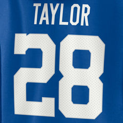 Fanatics Jonathan Taylor Indianapolis Colts Women's Player Icon Name & Number V-Neck Pullover Hoodie Royal