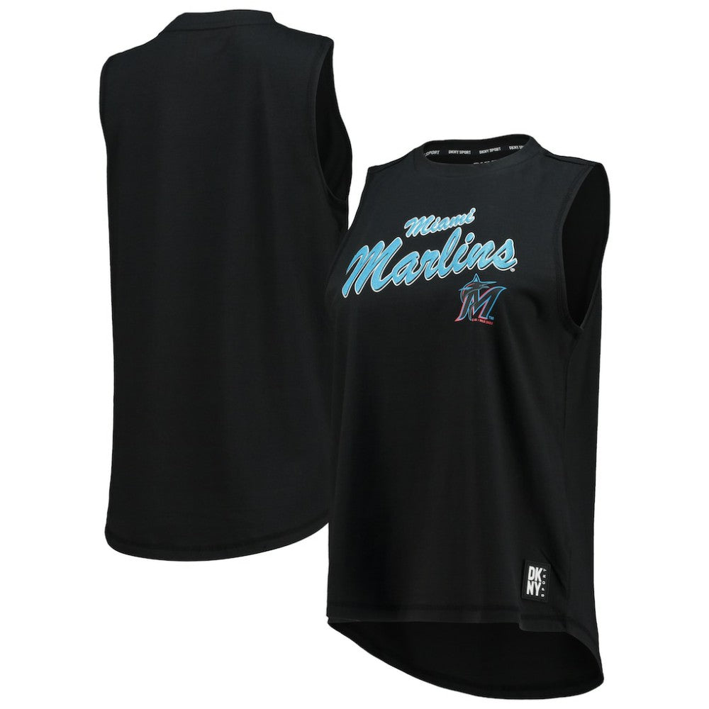 Miami Marlins DKNY Sport Women's Marcie Tank Top - Black - MLB Online