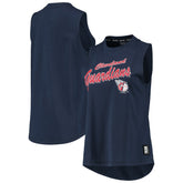 Cleveland Guardians DKNY Sport Women's Marcie Tank Top - Navy - MLB Discount