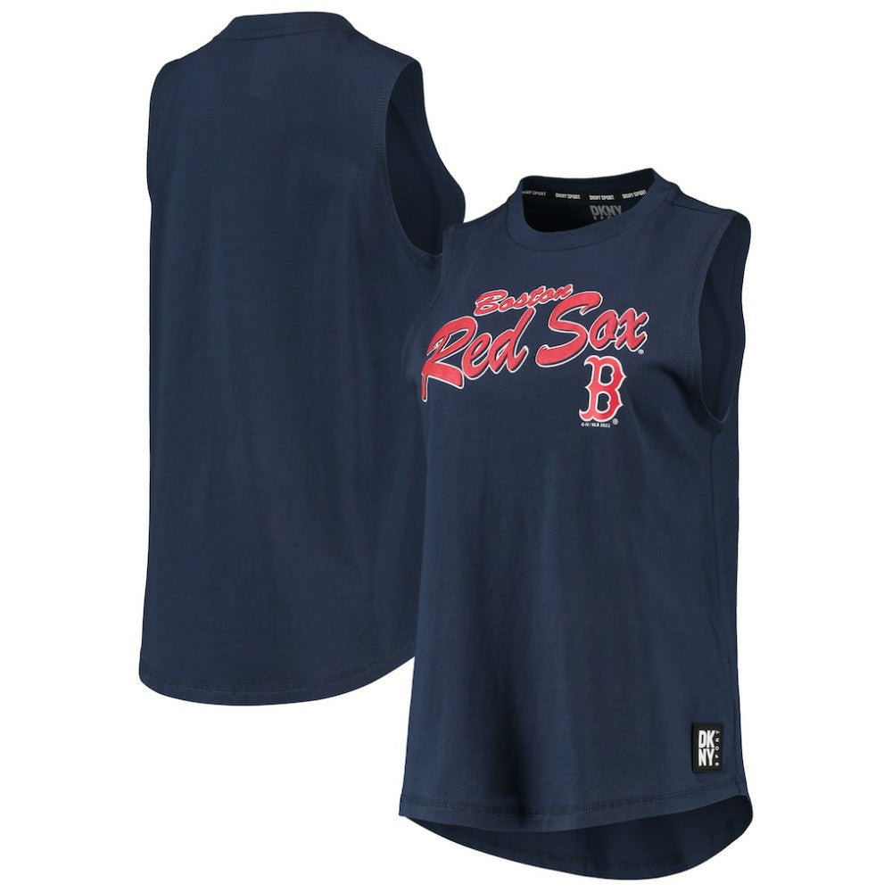 Boston Red Sox DKNY Sport Women's Marcie Tank Top - Navy - MLB Sale