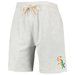 Chicago White Sox Concepts Sport Mainstream Logo Terry Tri-Blend Shorts - Oatmeal - MLB on Sale
