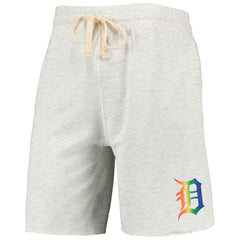 Detroit Tigers Concepts Sport Mainstream Logo Terry Tri-Blend Shorts - Oatmeal - MLB Online