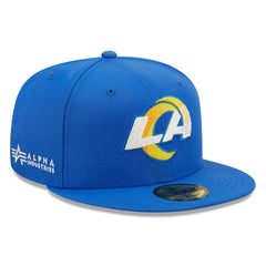 Los Angeles Rams New Era x Alpha Industries Alpha 59FIFTY Fitted Hat Royal