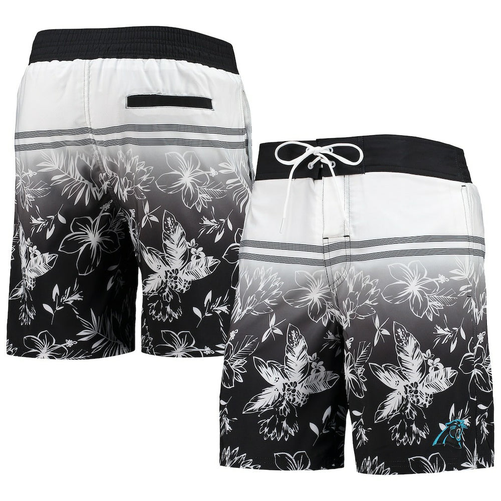 Carolina Panthers G-III Sports by Carl Banks Island Volley Swim Shorts Black