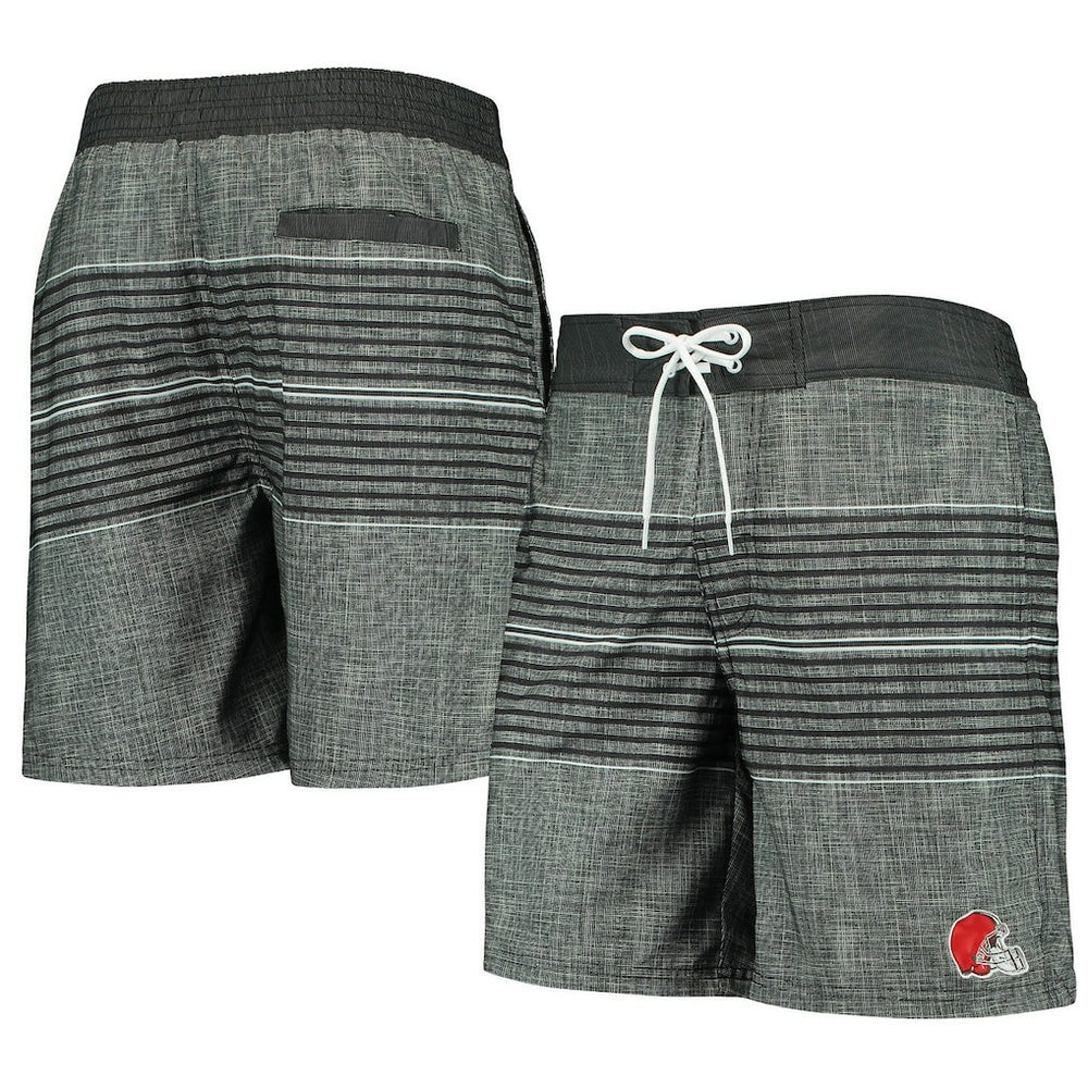 Cleveland Browns G-III Sports by Carl Banks Horizon Swim Shorts Black