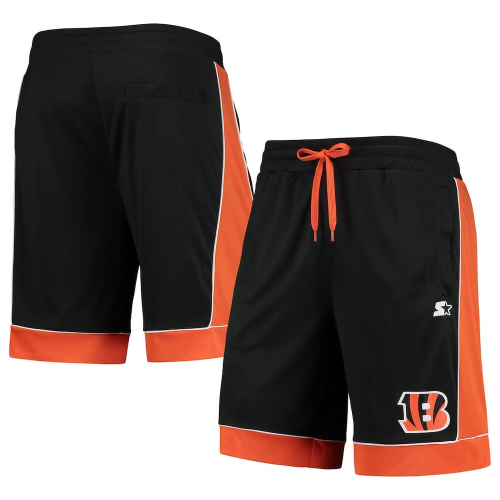 Cincinnati Bengals Starter Fan Favorite Fashion Shorts Black/Orange