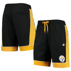 Pittsburgh Steelers Starter Fan Favorite Fashion Shorts Black/Gold