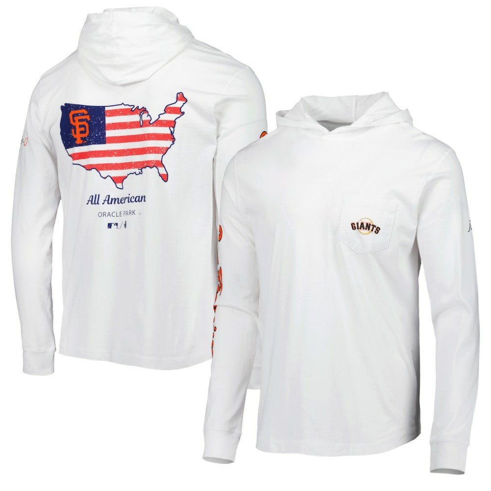 San Francisco Giants johnnie-O Edison Hoodie T-Shirt - White - MLB Online
