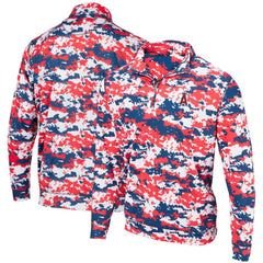 Los Angeles Angels Digital Camo Performance Quarter-Zip Pullover Jacket - Red - MLB Sale