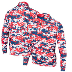 Texas Rangers Digital Camo Performance Quarter-Zip Pullover Jacket - Red - MLB Discount