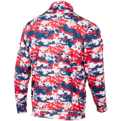 Texas Rangers Digital Camo Performance Quarter-Zip Pullover Jacket - Red - MLB Discount