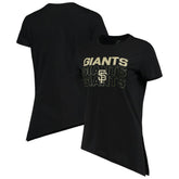 San Francisco Giants Levelwear Women's Birch Delta Asymmetrical T-Shirt - Black - MLB Sale