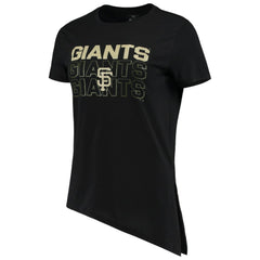 San Francisco Giants Levelwear Women's Birch Delta Asymmetrical T-Shirt - Black - MLB Sale