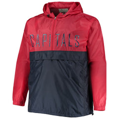 Washington Capitals Big & Tall Anorak Half-Zip Pullover Hoodie - Red - NHL 4675559