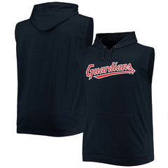Cleveland Guardians Jersey Muscle Sleeveless Pullover Hoodie - Navy - MLB on Sale
