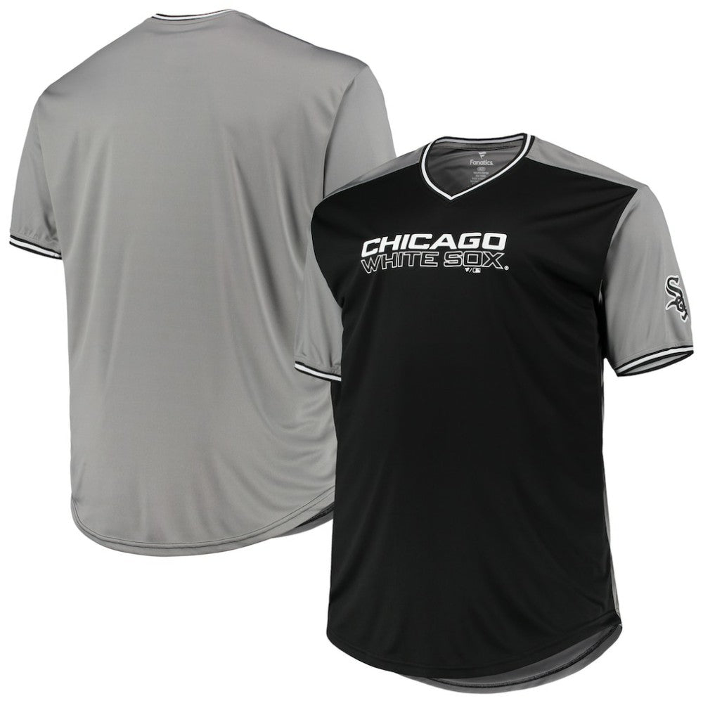 Chicago White Sox Solid V-Neck T-Shirt - Black/Gray - MLB on Sale