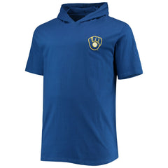 Milwaukee Brewers Big & Tall Jersey Short Sleeve Pullover Hoodie T-Shirt - Royal - MLB on Sale