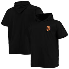 San Francisco Giants Big & Tall Jersey Short Sleeve Pullover Hoodie T-Shirt - Black - MLB on Sale