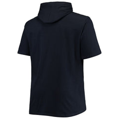 Cleveland Guardians Big & Tall Jersey Short Sleeve Pullover Hoodie T-Shirt - Navy - MLB Lifestyle