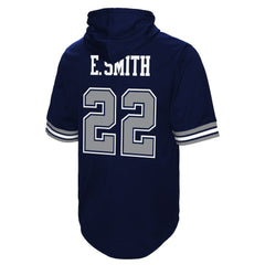 Mitchell & Ness Emmitt Smith Dallas Cowboys Retired Player Mesh Name & Number Hoodie T-Shirt Navy