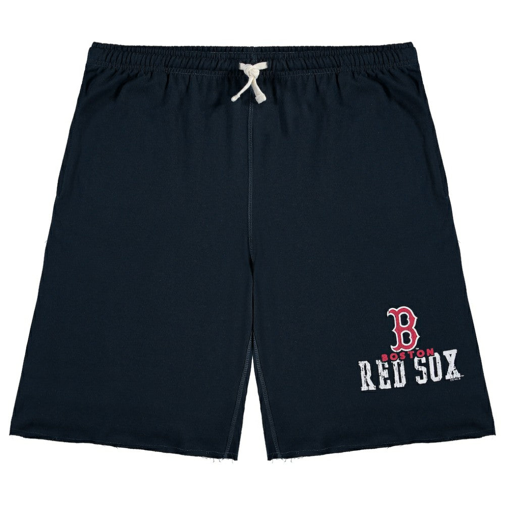 Boston Red Sox Big & Tall French Terry Shorts - Navy - MLB Lifestyle